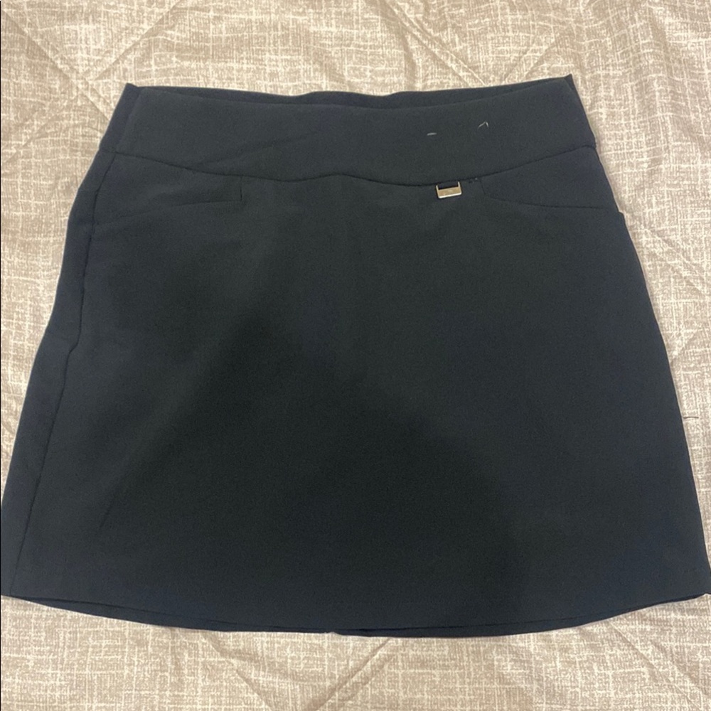 Black A-Line Mini Skirt with shorts play dry fit